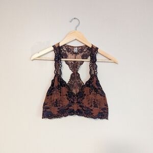 Wishlist Navy & Orange Lace Bralette